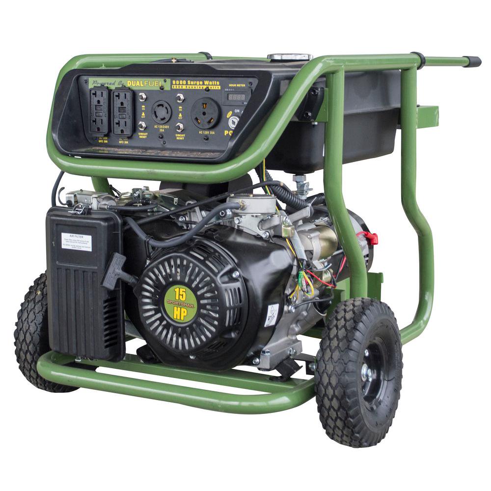 Sportsman 9000 Watt Dual Fuel Generator, Not CARB Compliant Walmart