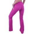 thumbnail image 2 of Vivian's Fashions Yoga Pants - Extra Long, Misses Size (Magenta, S), 2 of 3
