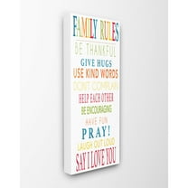 The Stupell Home Decor Collection Family Rules Wall Art