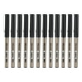 thumbnail image 2 of Needle 12Pcs Rollerball Pen ABS Plastic Shell Straight Liquid 0.5mm Needle Type Office Stationery, 2 of 7