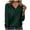 Army Green, variant on Womens Long Sleeve Tops V Neck Sexy Casual 95% Polyester 5% Spandex Blouse