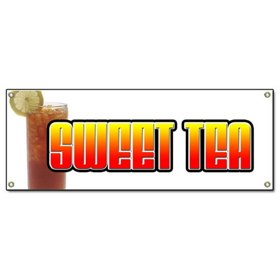 SignMission B-Sweet Tea 18 x 48 in. Sweet Tea Banner Sign