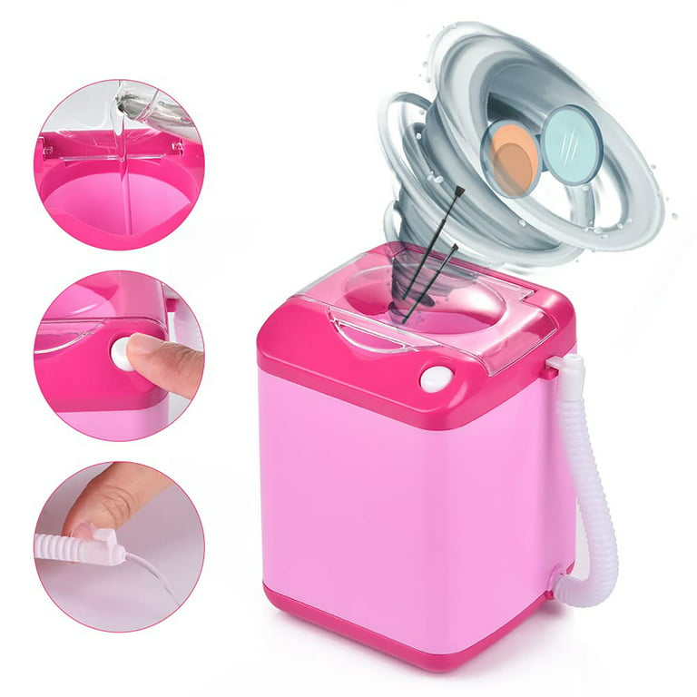 Mini Electric Makeup Brush Cleaner Dryer Cosmetic Sponge Washing Machine 