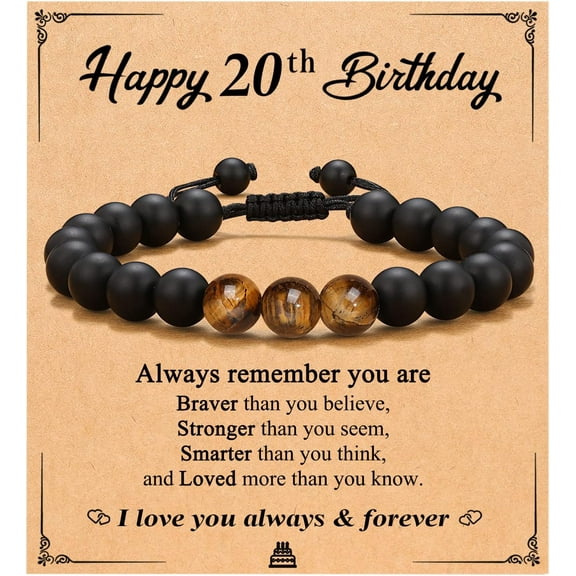 Happy Birthday Bracelet for Boys Him Men, 10 11 12 13 14 15 16 17 18 19 20 21 Year Old Boy Birthday Gifts Ideas for Teens Teenager 20th 11th {ä»¶æ•°}