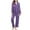 S8-Purple, variant on successthop Button Down Pajamas Women Bling Print Long Sleeve Lapel Sleepwear and Pj Pant Print Nightwear with Pockets L