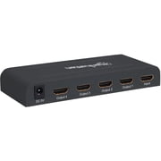 Manhattan 4K 4-Port HDMI Splitter, 4K@30Hz, AC Powered, Black