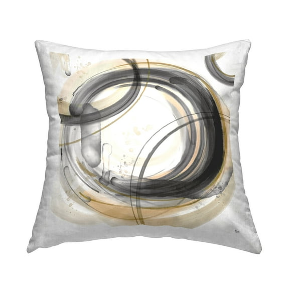 Stupell Industries Aligned Circles Abstraction Decorative Printed Throw Pillow Design by Nan