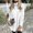 White, variant on Long Sleeve Christmas Shirts for Women Women's solid color street pullover high neck split loose sweater top Casual Blouse Top Printed Round Neck Pullover Tops
