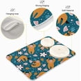 thumbnail image 4 of Dish Drying Mat for Kitchen Counter, Cute Sloths Microfiber Kitchen Dish Mat Super Absorbent Dish Drainer Mat Heat-resistant Kitchen Counter Mat, 18x24 Inch, 4 of 7