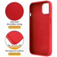 thumbnail image 4 of Silicone Phone Case with Magnetic Ring Holder for 11, MagSafe Compatible (Red), 4 of 5