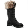 thumbnail image 3 of GLOBALWIN Black Combat Boots For Women Knee High 8.5M, 3 of 7