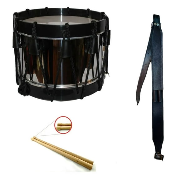 Tambor reglamentario aros de plastico vaso de acero y portacaja de vinil DM Imports reglamentario a/p p/v