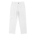 thumbnail image 5 of Abomasnow Men's Cotton and Linen Cargo Pants Elastic High Waist Pants Casual Summer Beach Yoga Travel Lounge Pants with Pockets, 5 of 9