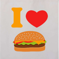 thumbnail image 4 of Inktastic I Love Cheeseburgers Tote Bag, 4 of 4