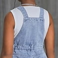 thumbnail image 7 of Sopiago Kids Big Girls Jumpsuits & Rompers Distressed Bib Denim Overalls Blue Long Jeans Stretchy Ripped Jean Overalls for Girls (Light Blue,11-12 Years), 7 of 7