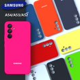 thumbnail image 2 of Funda de silicona suave de alta calidad para Samsung Galaxy A54, carcasa protectora de tacto sedoso, A54, 5G, A53, 5G, A52, A33, 5G, A34, 5G Fivean unisex, 2 of 2