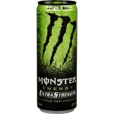 Monster Energy Extra Strength Super Dry Energy Drink, 12 Fl. Oz., 12 Count