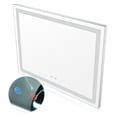 thumbnail image 2 of Aquaterior 32"x24" Rectangle LED Bathroom Mirror with Anti Fog Dimmable Waterproof Wall-Mounted Mirror, 2 of 9