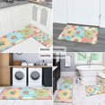 thumbnail image 5 of Pioneer Flower Floral Print Pattern Kitchen Rugs Sets Of 2, Anti Fatigue Non Slip Washable Floor Mats for Kitchen Sink Laundry, 17X30 Inch + 17X47 Inch, 5 of 6