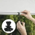 thumbnail image 3 of Yesbay 50 Pcs Tarpaulin String Cords with Balls Portable Waterproof Tie Down Straps Tarpaulin Tensioner Elastic Bands Camping Accessories, 3 of 8