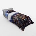 thumbnail image 2 of Ambesonne Landscape Bedding Set 3 Pcs, Aerial View of NYC, Twin XL, Blue, 2 of 2