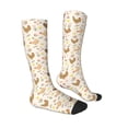 thumbnail image 3 of Fotbe Chicken Family print Women's Men's Novelty Crew Socks Cotton Socks Knee High Socks for Walking,Running,Nurses,Pregnancy, 3 of 8