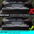 thumbnail image 3 of Dual Motor Badge Emblem Sticker Plaid Decor Compatible for Model 3 Y X S Accessories (Matt Black-Black Line) z, 3 of 5