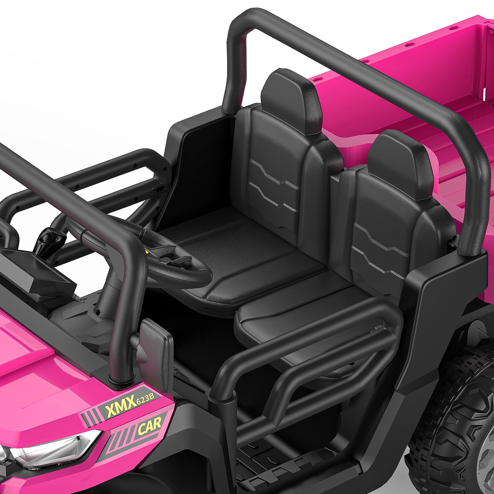 Danolapsi 24V Kids 2-Seater 6X6 Ride On Dump Truck, Electric