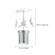 thumbnail image 4 of Candelabro Giratorio PENGJTMXG Forma de Molino de Viento Color Plata Tamaño 8x8x16,5cm, 4 of 4
