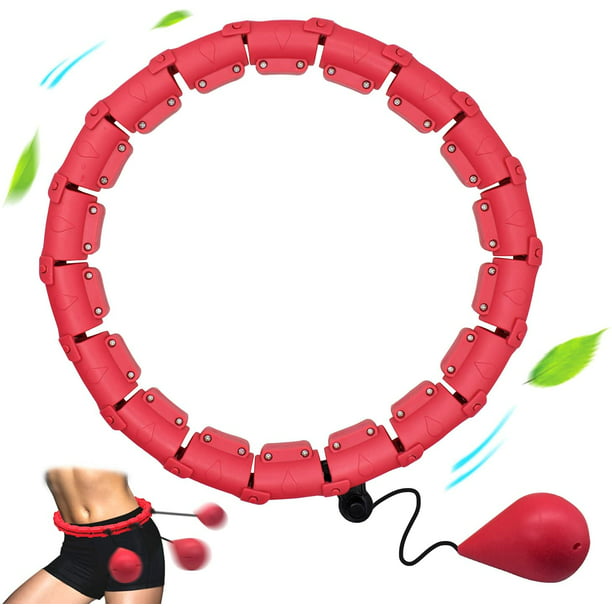 Weighted Hoola Hoops for Adults - Smart Hula Hoop 2 in 1 Fitness Waist  Weight Loss Non - Fall 24 Sections Detachable Adjustable Plus Size Hulafit  Circle -Suitable Kids Women Beginners Exercising Pink - Walmart.com