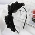 thumbnail image 1 of JJLFresheners Cinta Negra Diadema con Lazo Grande Diadema con Lazo Diadema Anudada Lazo Vintage Aro para el Cabello Tela Lazo Cabeza Aro Accesorios para el Cabello para niñas y Mujeres Accesorios para, 1 of 5