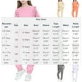 thumbnail image 3 of Cethrio Girls Cotton Outfit Sets, Two Piece Casual Long Sleeve Crew Neck Girls' Clothing Sets Orange Size 12-13 T, 3 of 6