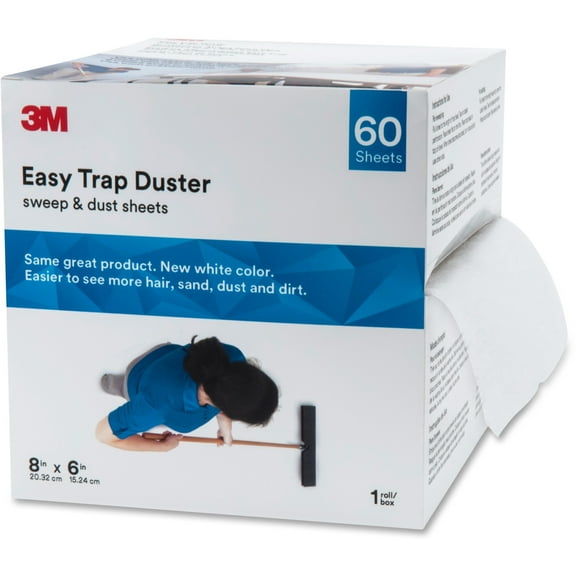 Easy Trap Duster, 5" X 30 Ft, White, 1 60 Sheet Roll/box | Bundle of 5