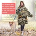 thumbnail image 4 of Autumn Camo Tree Branches Pattern Wearable Oversized Blanket,Wearable Blanket Hoodie for Adults,Cozy Hooded Blankets with Super Pockets,Super Warm Fuzzy Pullover for Women & Men, 4 of 6