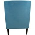 thumbnail image 6 of Fox Hill Trading Ellis Rolled Arm Lounge Chair, Teal Blue, 6 of 6