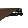 thumbnail image 3 of ALEKO 20' x 10' Retractable Motorized Black Frame Patio Awning, Brown Color, 3 of 6