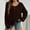 Coffee, variant on ITSAME Womens Cardigan Sweater, Long Sleeve Lace-Up 2025 Fashion Casual Knit Outwear Yellow S