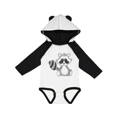 

Inktastic Cute Woodland Animal Raccoon Gift Baby Boy or Baby Girl Long Sleeve Bodysuit