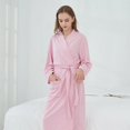 thumbnail image 1 of Bata de pijama de pareja Premium, bata Unisex elegante y cómoda para Spa, bata de Hotel suave y absorbente, 1 of 5