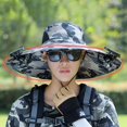 thumbnail image 2 of ESASSALY Men Angling Bucket Hat Breathable Sun Protection Wide Brim Hat with Solar Powered Fan Outdoor Visor for Hiking Camping, 2 of 2