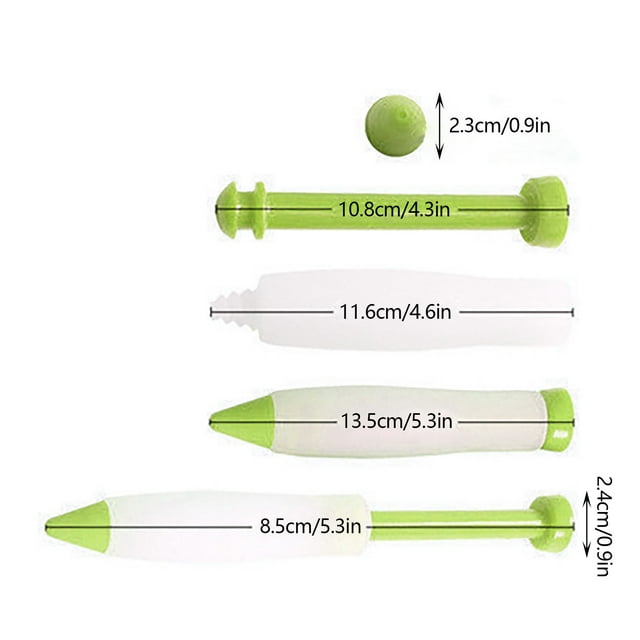 2Pc Silicone Fudge Cake Pen Icing Writing Syringe Baking Decoration Diy Tool