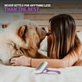 thumbnail image 7 of Poodle Pet Self-Cleaning Slicker Brush for Dogs & Cats, Purple (1 Pack), 7 of 7