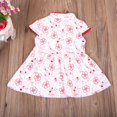 thumbnail image 3 of Bébés Filles Cheongsam Robe Classique d'Été Imprimé Floral dans la Saint-Valentin 6M-4Y, 3 of 6