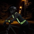 thumbnail image 2 of Chaleco de seguridad + pulseras reflectantes de seguridad, chaleco de seguridad elástico ajustable y reflectante para correr, andar en bicicleta y motociclismo., 2 of 5