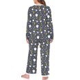 thumbnail image 6 of Cueply Halloween Womens Plus Size Pajamas Long Sleeve Pjs Sets Loungewear Sleepwear 1X-4X, 6 of 7