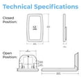 thumbnail image 4 of Koala Kare - KB301-05 - White Vertical Mount Changing Station, 4 of 6