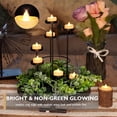 thumbnail image 5 of Merrynights Flameless Candles, 12 Pack Tea Lights with Timer, LED Tea Lights Candles Battery Operated Fake Candles for Halloween Diwali Christmas, 6 H On and 18 H Off, D 1-1/2” x H 1-1/4”, Warm White, 5 of 5