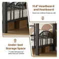 thumbnail image 7 of Metal Bunk Bed Twin Over Twin,Industrial Bunkbeds Heavy Duty Bed with Safety Guard Rails,Ladder and Space-Saving Design,Sturdy Steel Bed for School,Bedroom,No Box Spring Needed, 7 of 7