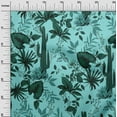 thumbnail image 3 of oneOone Polyester Spandex Aqua Blue Fabric Tropical Quilting Supplies Print Sewing Fabric By The Yard 56 Inch Wide, 3 of 4