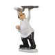 thumbnail image 1 of Injueey French Chef Figurine Kitchen Ornaments Resin Statue Tray Holding Cook Decoración del hogar, 1 of 1